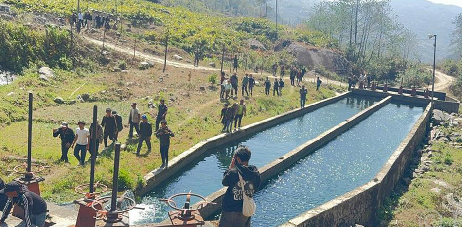 मुआब्जा नपाएपछि माथिल्लो रावाखोला जलविद्युत् आयोजना पुनः बन्द